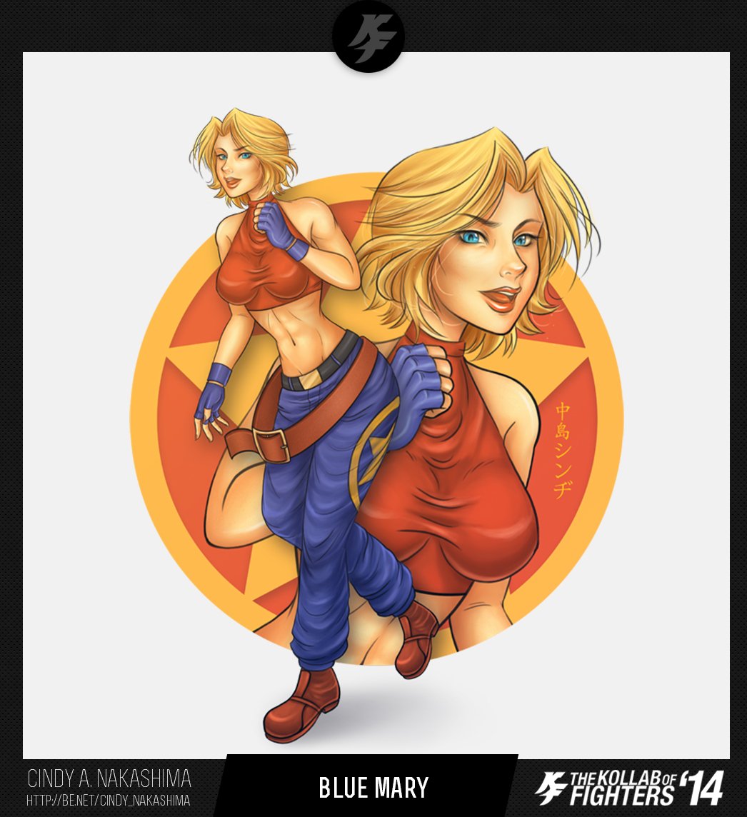 KollabOfFighters - Blue Mary por Cindy A Nakashima